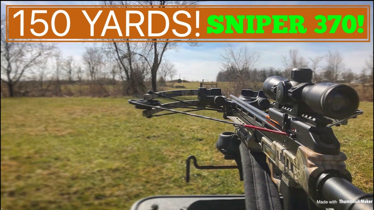 LONGEST SHOT WITH A CENTERPOINT SNIPER 370 Crossbow! (MUST  WATCH!)