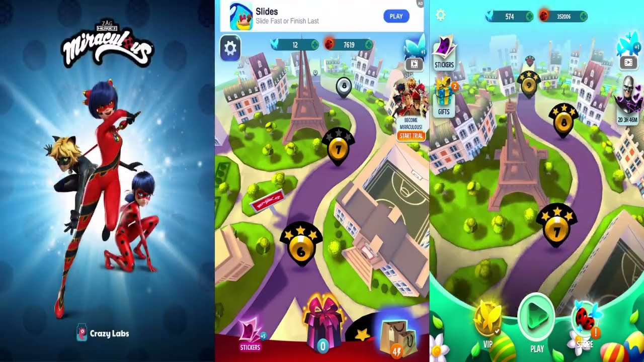 Play as Marinette & Ladybug, Adrien & Cat Noir! 🐞 Miraculous Ladybug & Cat Noi‪r‬ 🐞