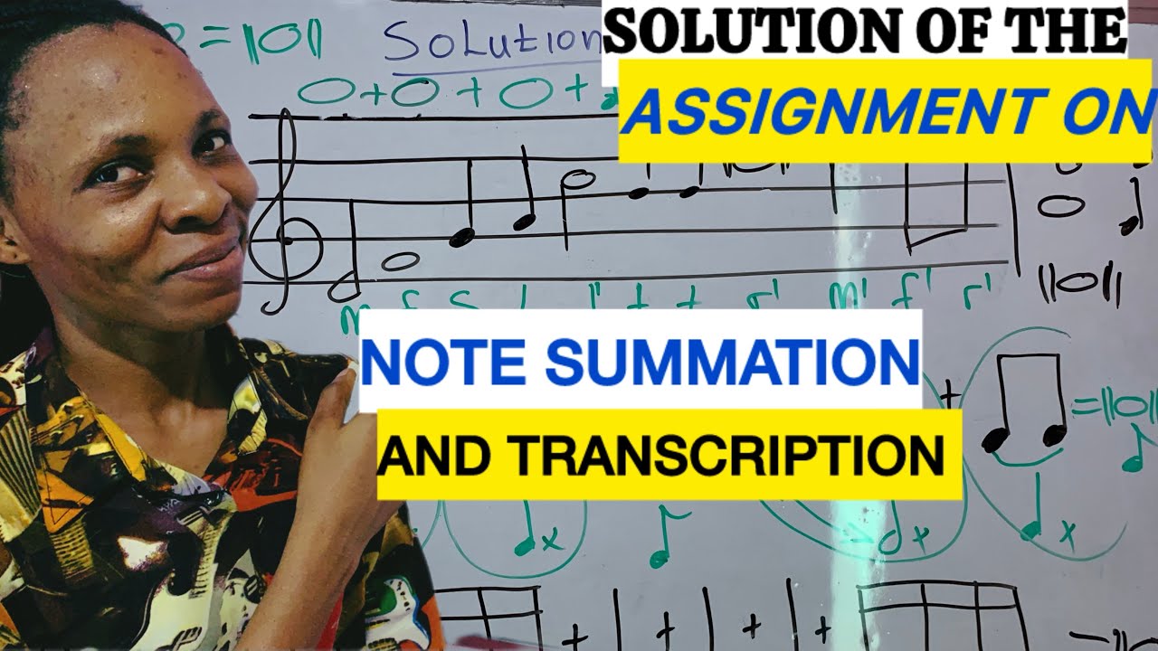 Day 5: An assignment on Rudiments of music explained & Solved