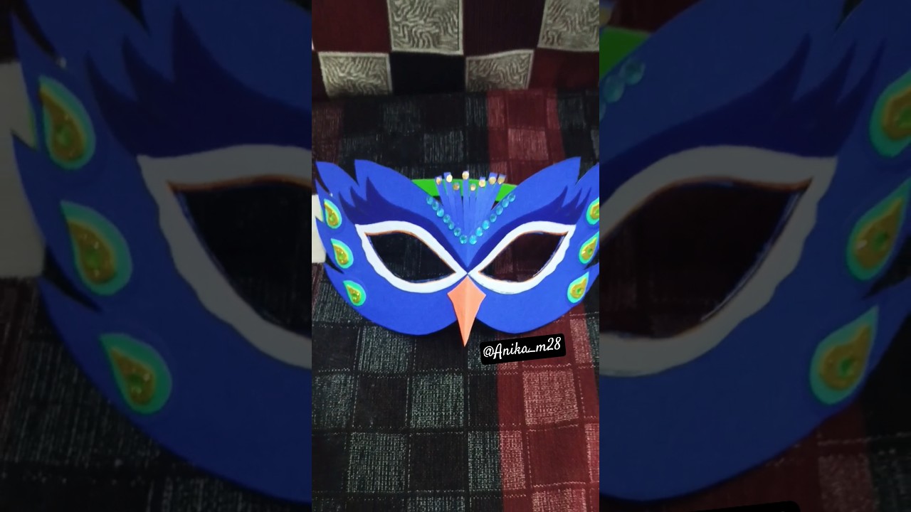 Peacock 🦚 Mask for school activity