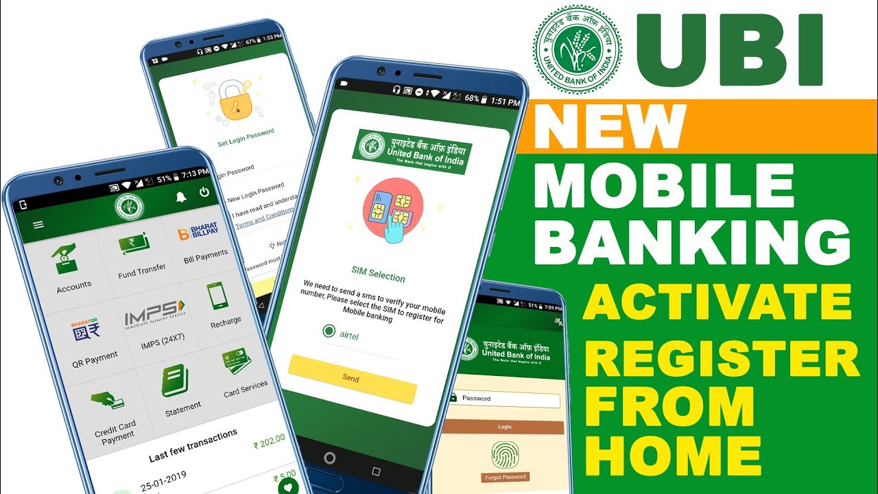 United Bank Of India Mobile Banking Registration And Activate With New App | Fix SMS Problem [HINDI]