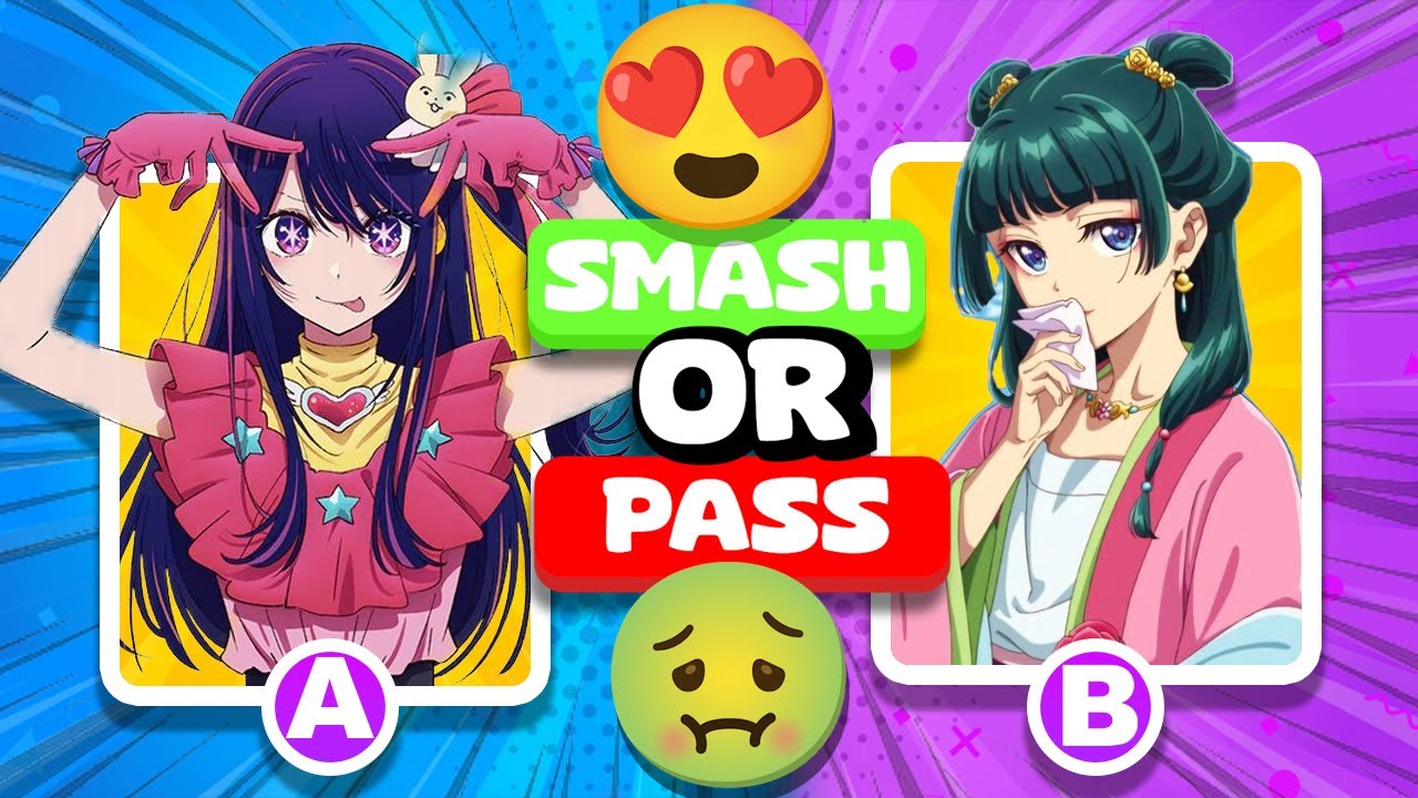 Fast SMASH or PASS ANIME 😍🤮 FEMALE EDITION ♀️🚺 [ 100 BEST WAIFUS IN ANIME]