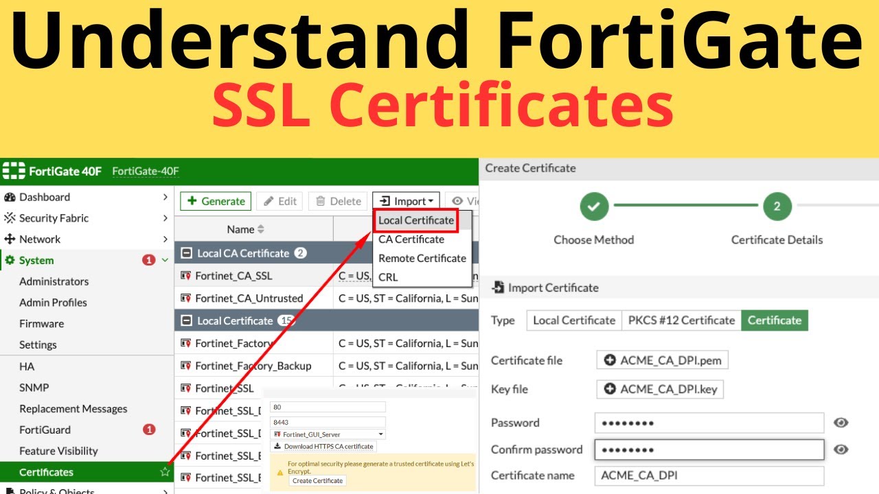 14- FortiGate SSL Certificates - Explained
