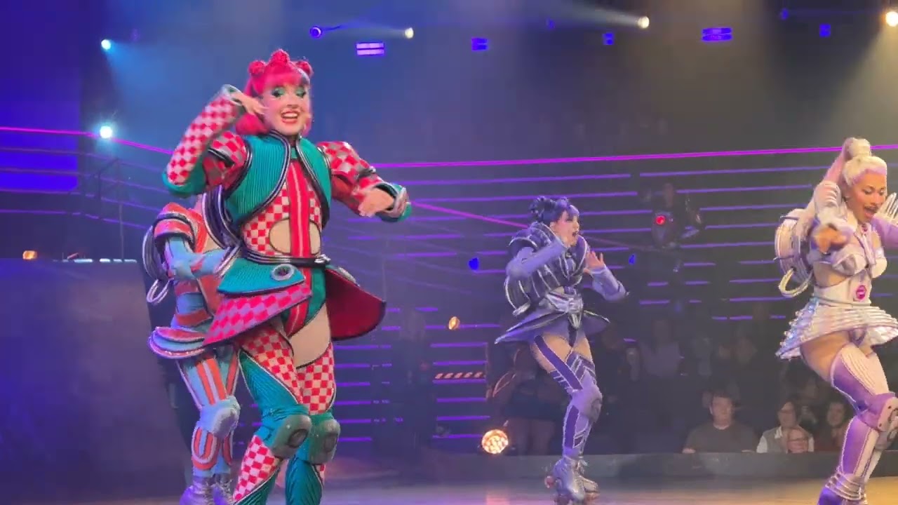 Starlight Express megamix 25/10/25. Eve show. Evan as Rusty, Lara as Belle, Charles as Tassita.