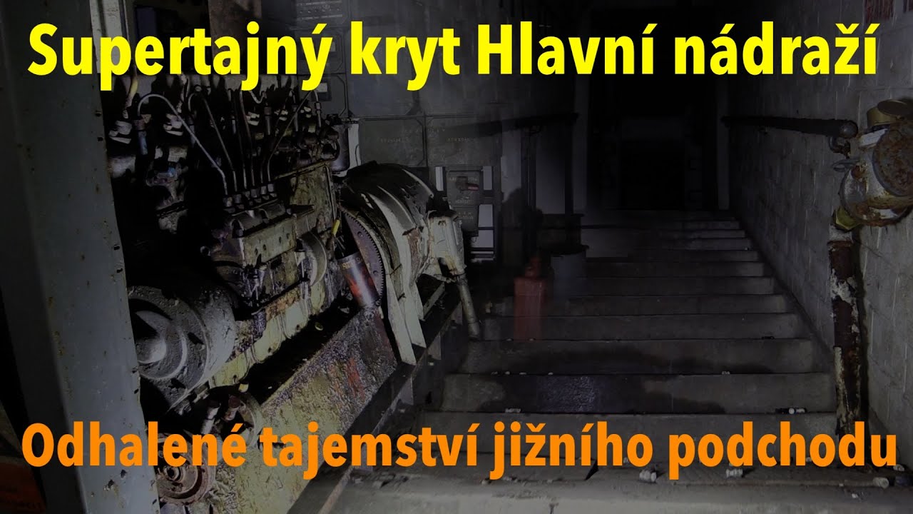 Poprvé s kamerou: Nedávno odtajněný kryt pod Hlavním nádražím v Praze