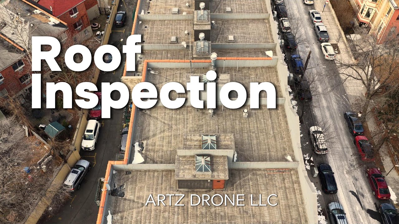 Showcases a final fly-by from a roof and site inspection, captured using the DJI Mavic 4 Pro.