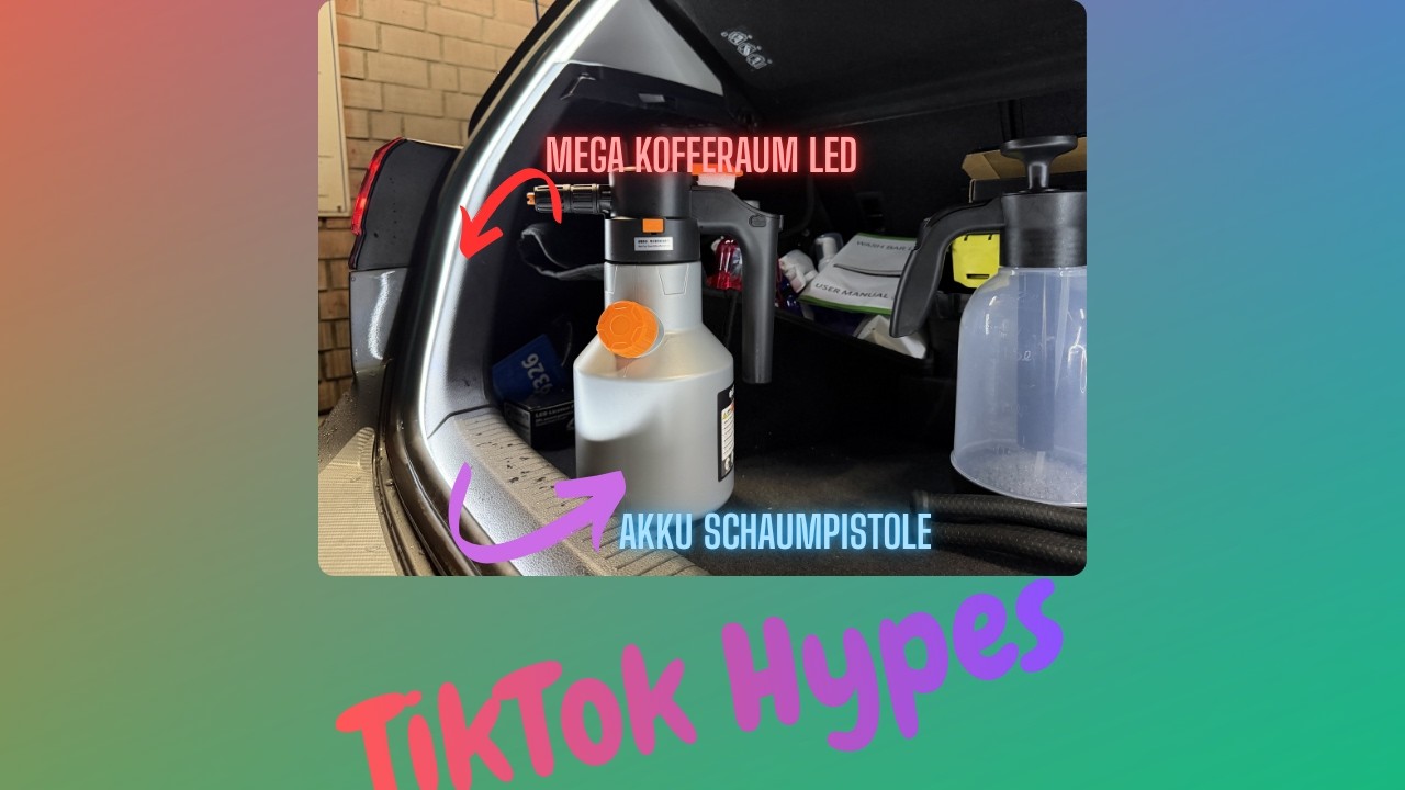 TikTok Hype Tests | Akku Schaumpistole & Mega-Kofferaum-LED