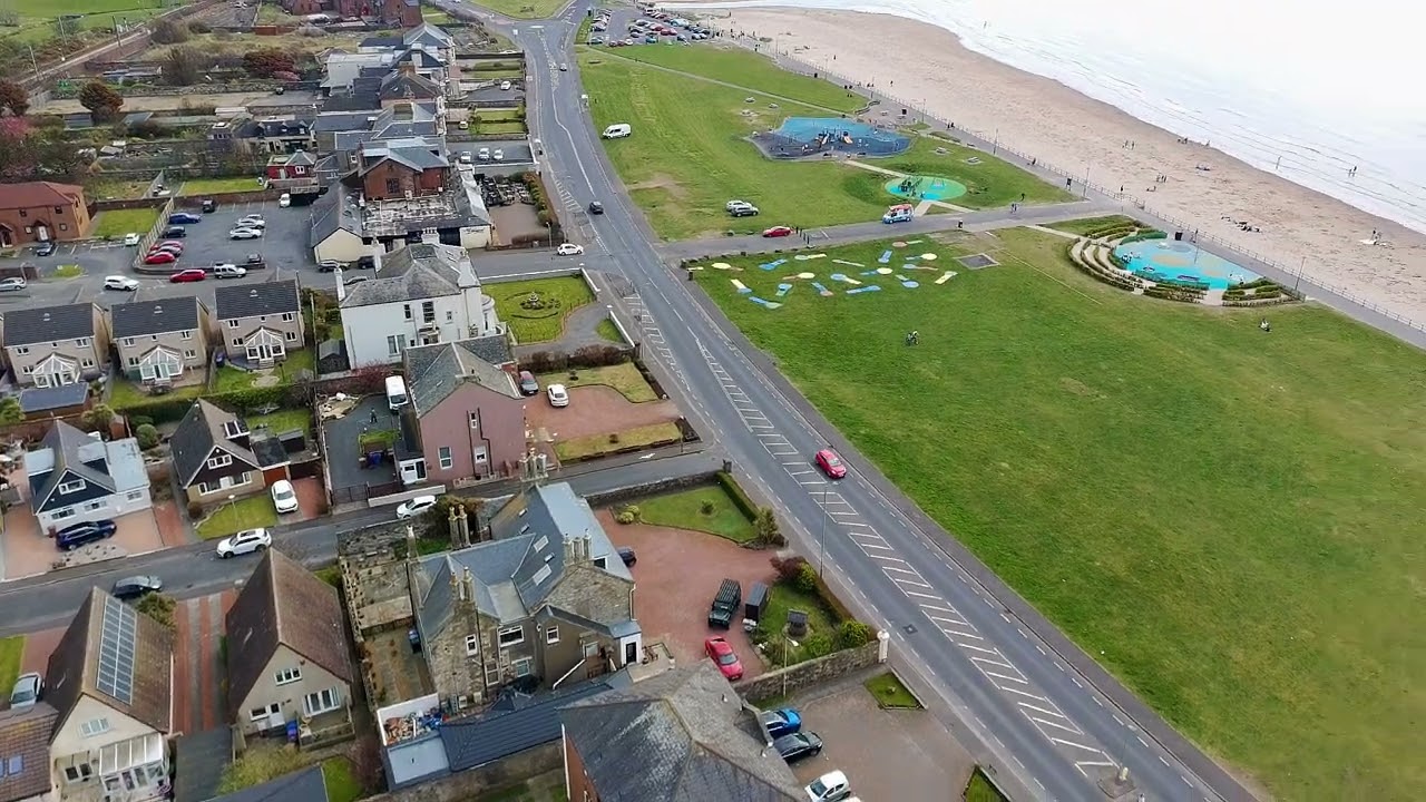 Ardrossan South Beach in the afternoon.