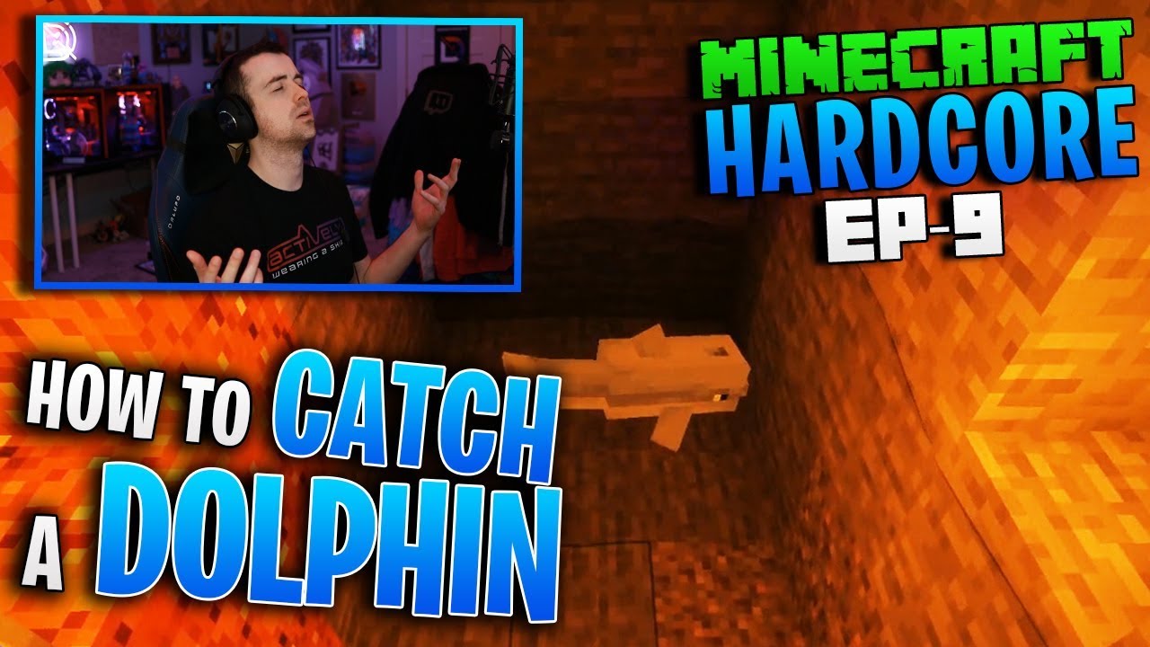 HARDCORE MINECRAFT! How to CATCH A DOLPHIN! Ep. 9
