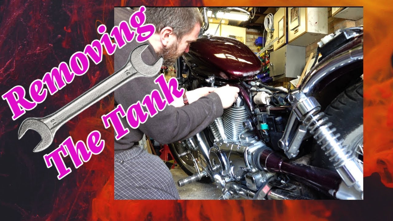 Work Continues On The Suzuki Intruder - Removing The Petrol Tank