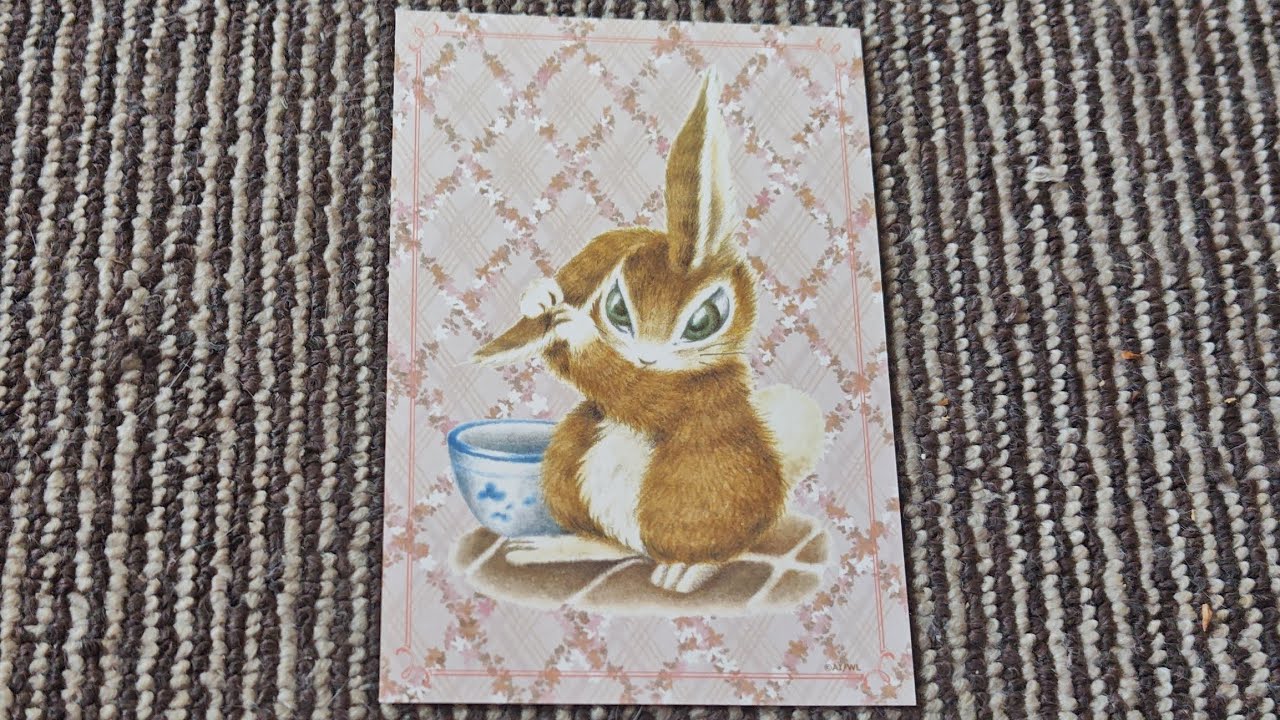 わちふぃーるどグッズ紹介　ポストカード　＃JAPAN＃ダヤン＃猫＃かわいい＃癒し＃文具＃コレクション