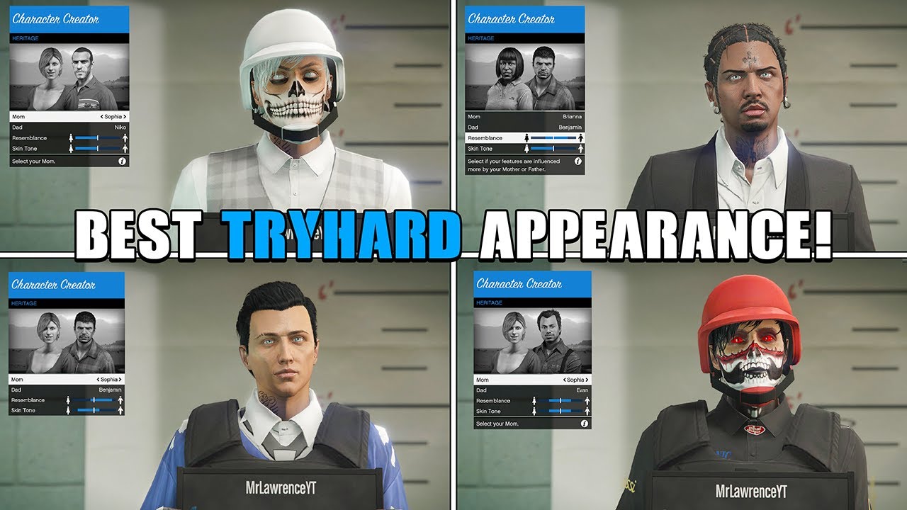 Top 10 Best Tryhard Male Face Creation In GTA 5 Online In 2026