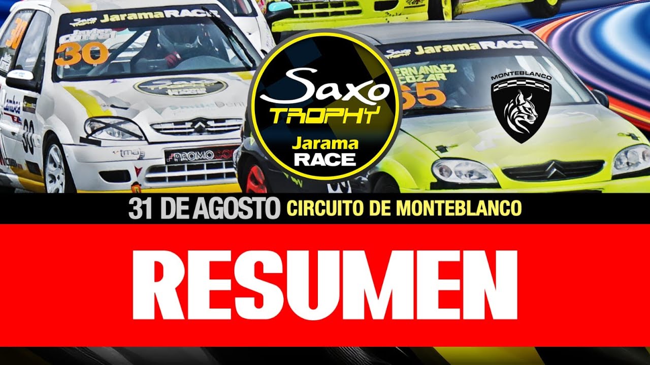 RESUMEN OFICIAL del TERCER meeting SAXO TROPHY JARAMA RACE, Circuito de Monteblanco, Huelva.