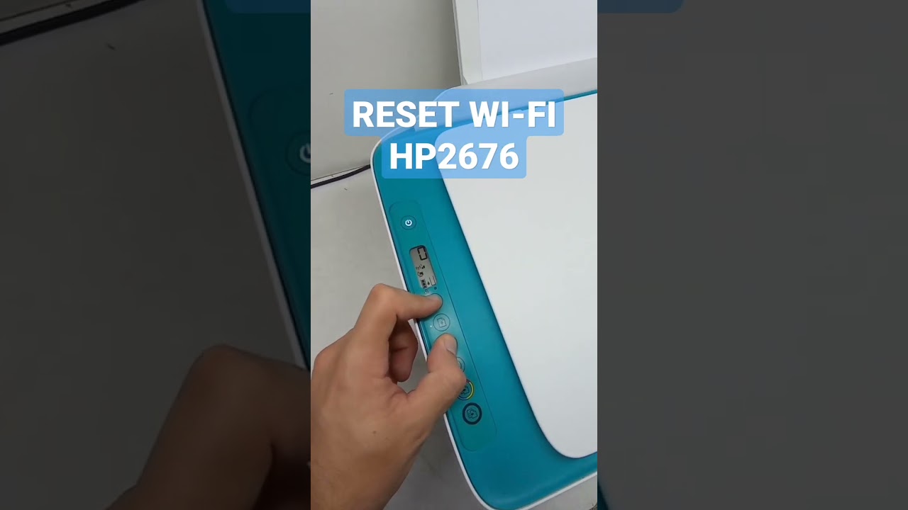 IMPRESSORA HP, RESET WI-FI #impressora #shorts #hp #reset #conectar