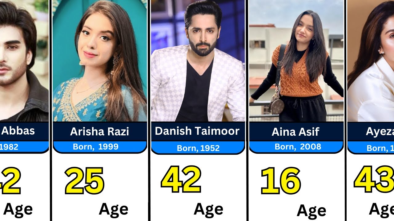 Pakistani drama stars and their age |  Pakistani Actor and Actresses
