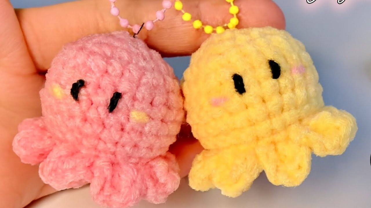 "Easy Crochet Octopus Tutorial| Cute DIY Keychain for Beginners | Step-by-Step in Hindi"