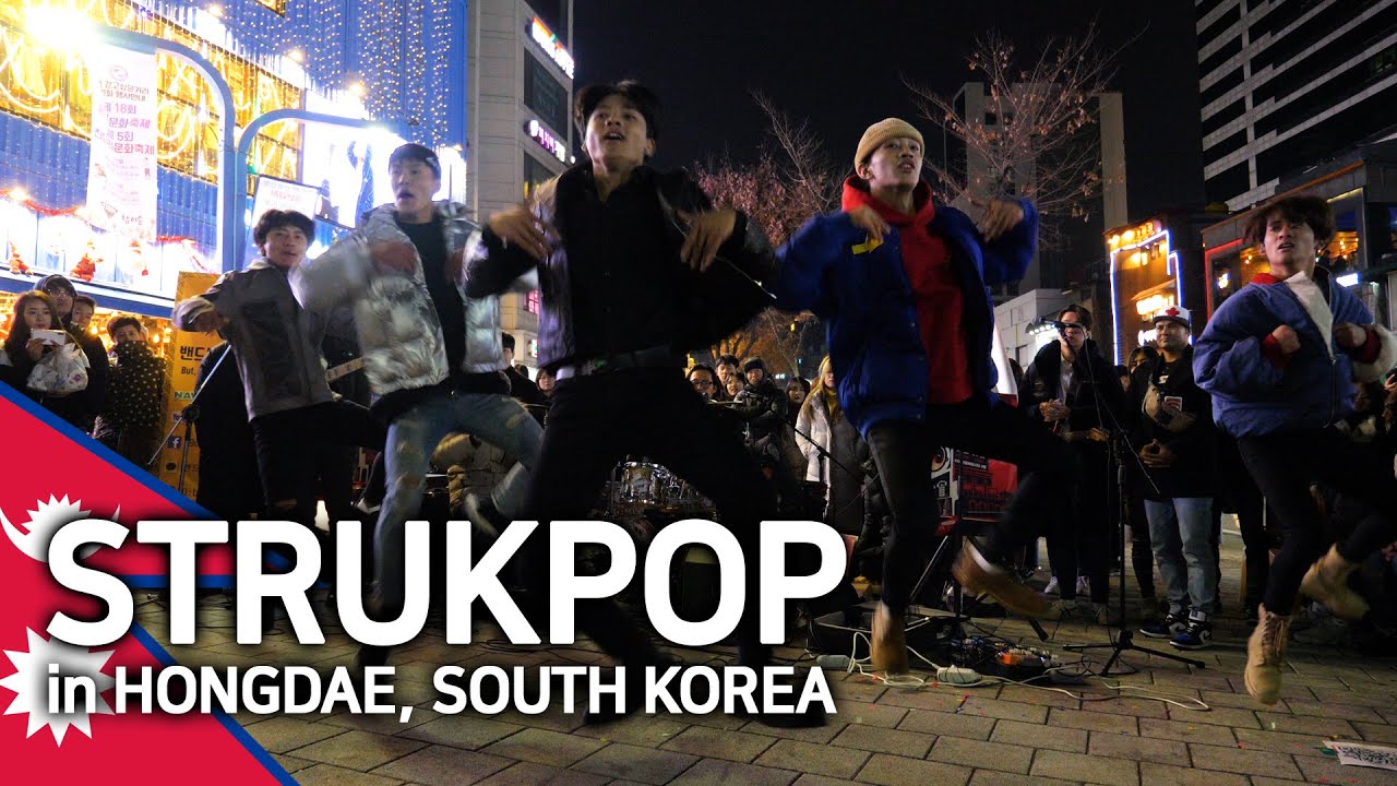 Strukpop's performance in Hongdae, South Korea