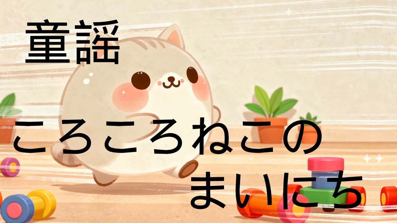 【童謡】ころころ ねこの まいにち
