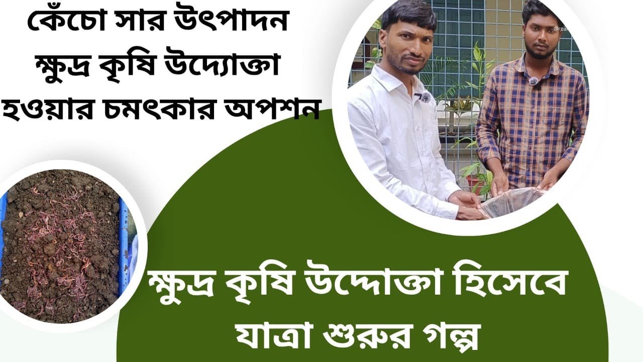 কেঁচো সার উৎপাদন, ক্ষুদ্র কৃষি উদ্যোক্তা হওয়ার গল্প। Vermi-compost production, SME Agriculture