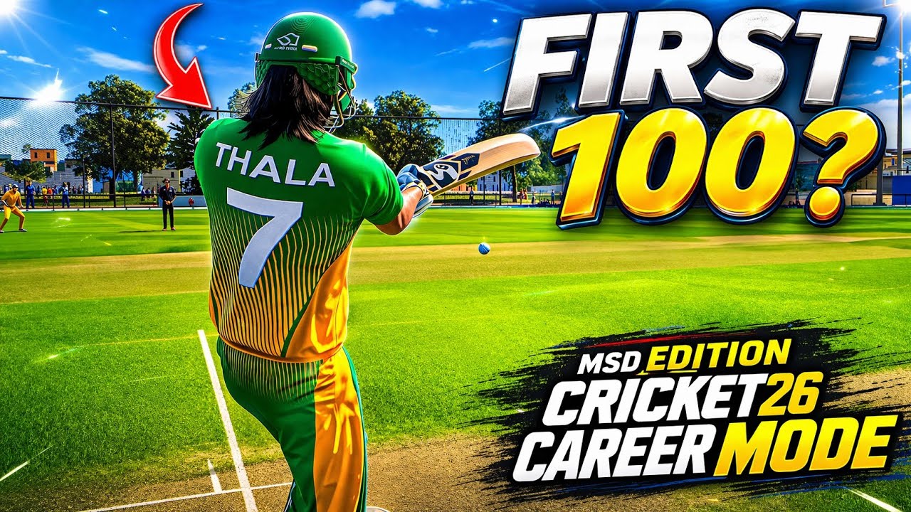 FINALLY! FIRST HUNDRED FOR MS DHONI? | CRICKET 26 - MSD CAREER MODE