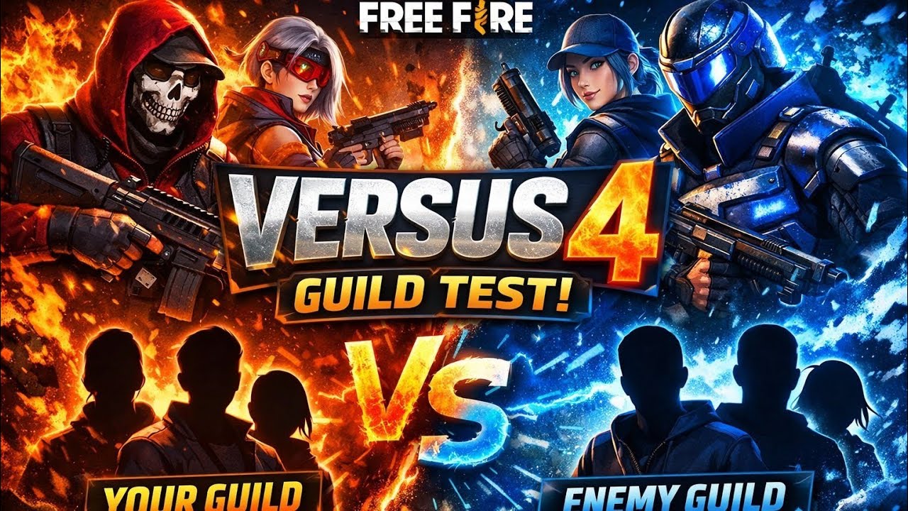 Manav ff 1.00M is live |guild test 4 vs 4 ||FREE FIRE||