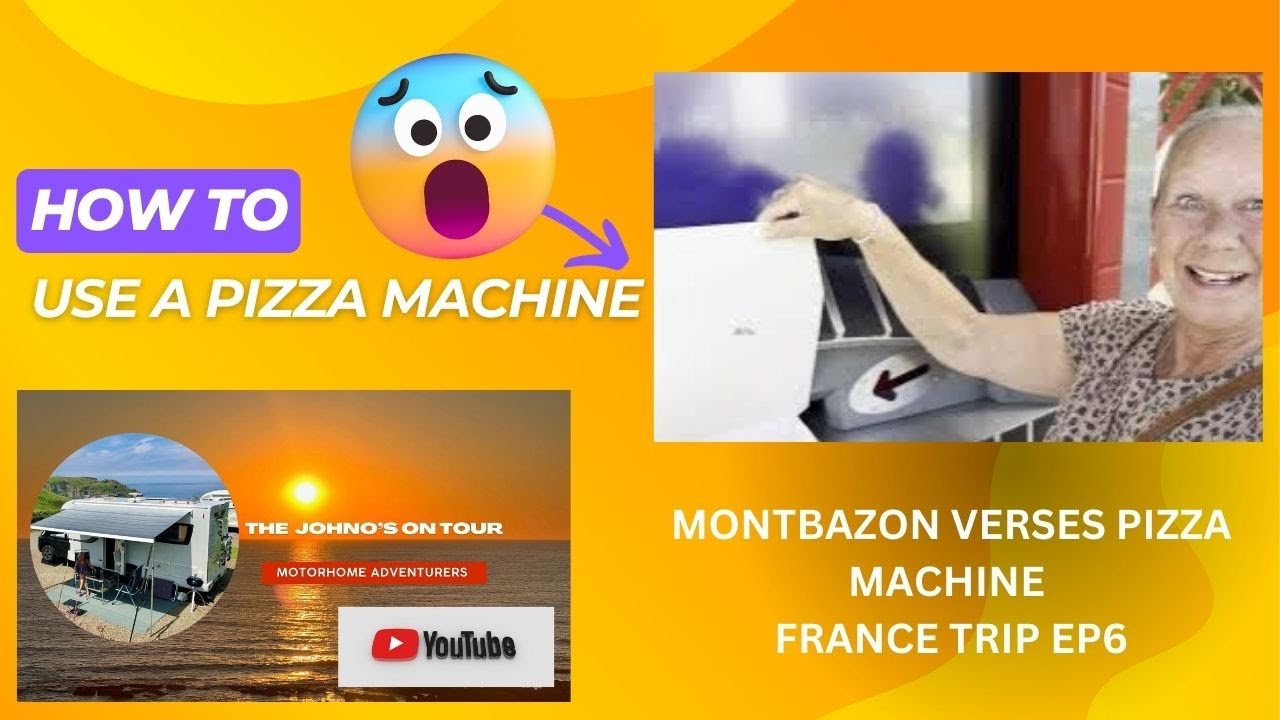 How to use FRENCH Pizza Vending Machine !