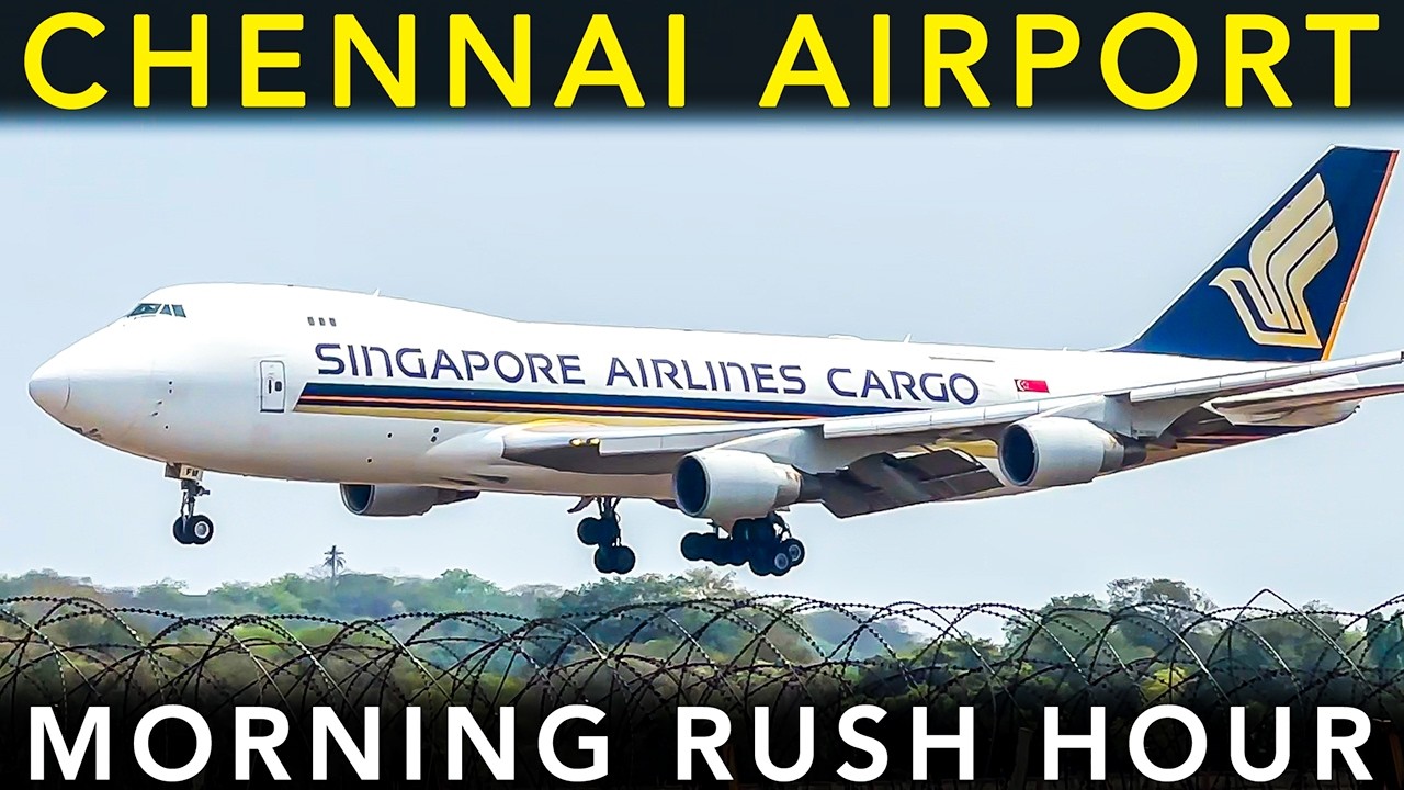 SUPER BUSY Plane Spotting at CHENNAI AIRPORT🇮🇳 | Landing & Takeoff | Morning RUSH HOUR