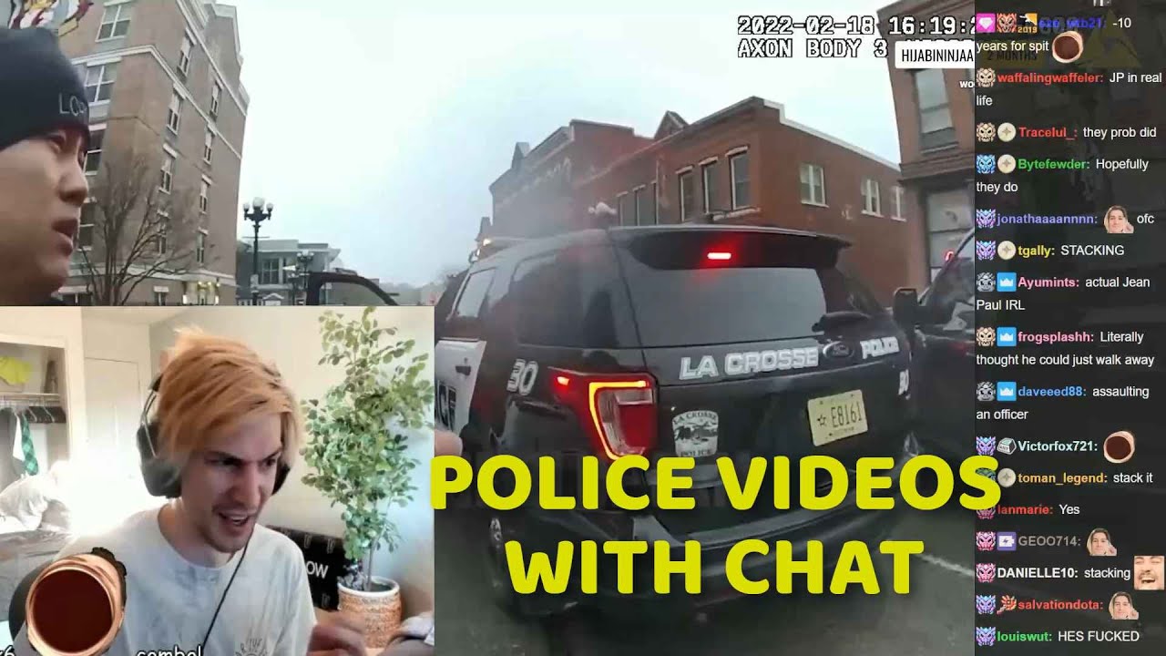 xQc реагирует на видео с полицейскими (ПОДБОРКА) #1