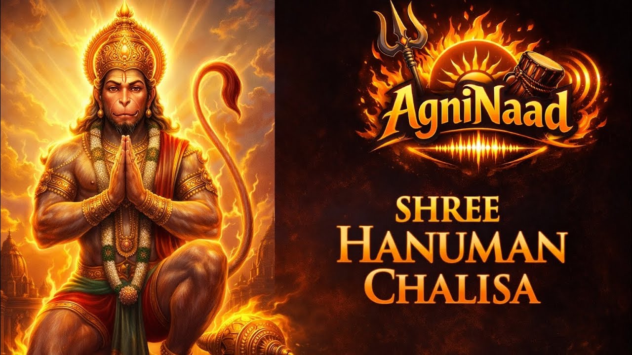  श्री हनुमान चालीसा 🔥 Shree Hanuman Chalisa | भय, नकारात्मकता और बाधाओं का नाश