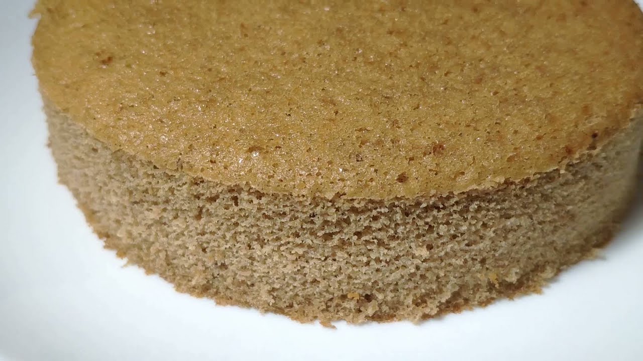 Бисквит из зеленой гречки на пюре без сахара