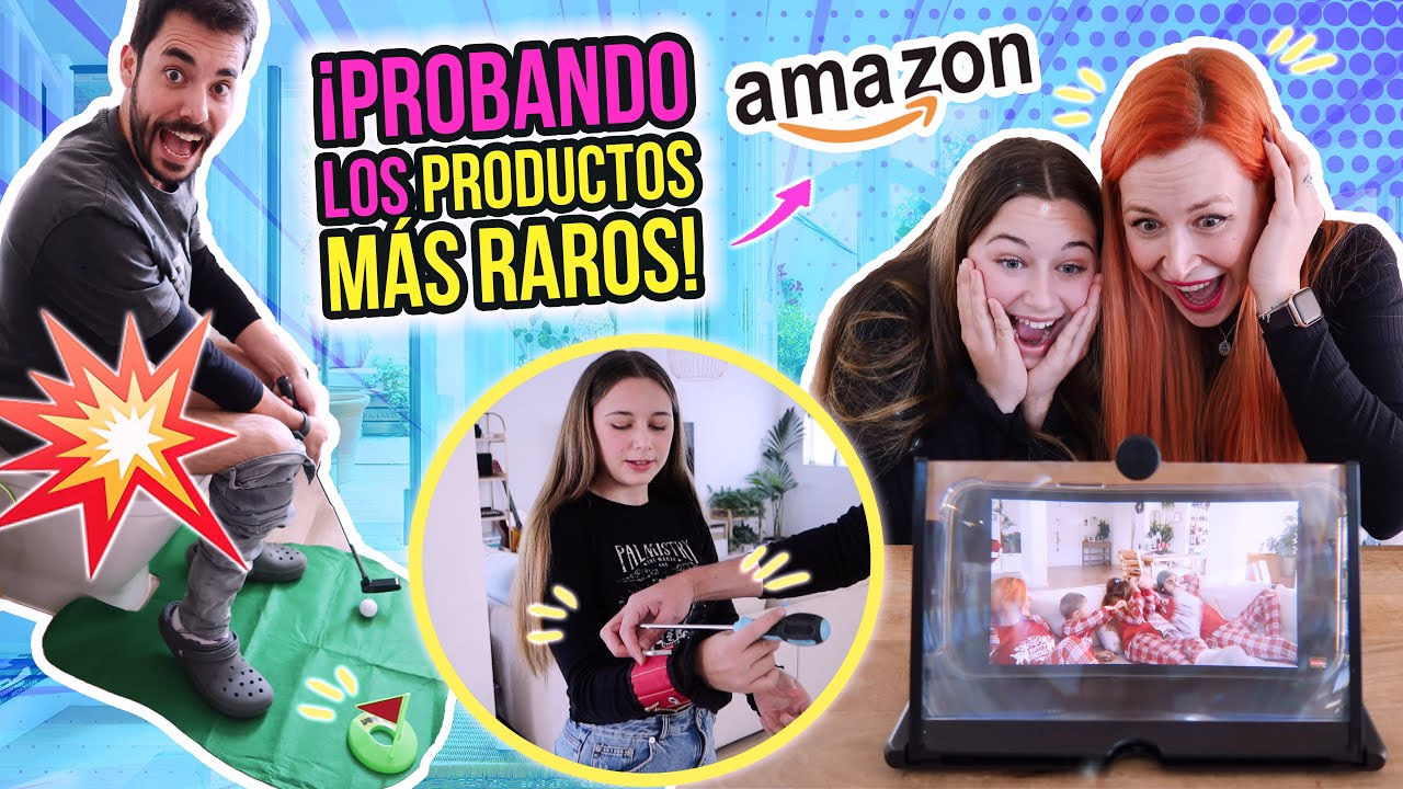 FAMILIA PRUEBA los PRODUCTOS más RAROS de INTERNET 😱 ¿FUNCIONAN? - Familia Carameluchi