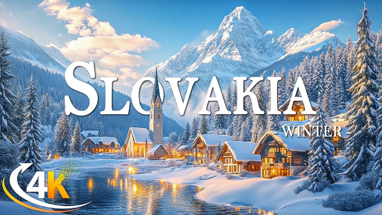 Winter in Slovakia 4K ❄️ Majestic Snowy Peaks, Cozy Villages & Enchanting Frozen Landscapes