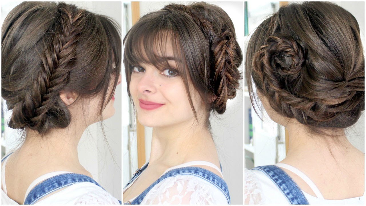 Fishtail Braided Updo | Spring Hair Tutorial