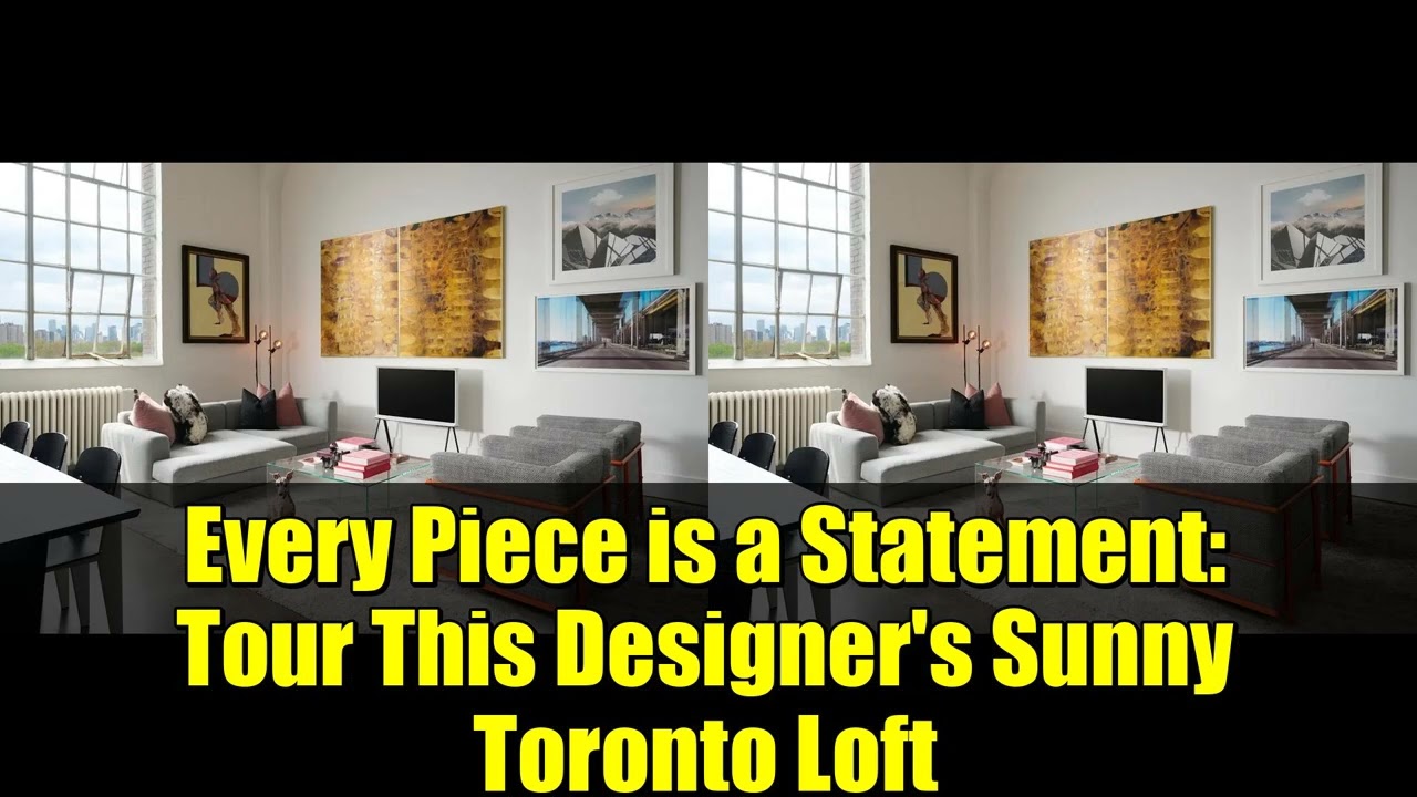 Every Piece is a Statement: Tour This Designer's Sunny Toronto Loft | Industrial Style Home Decor