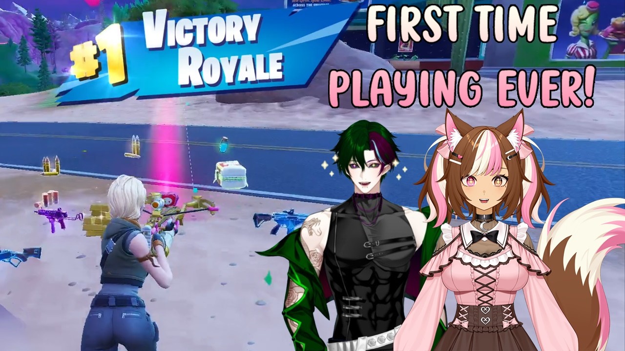 Playing Fortnite for the first time EVER! with @Daichi_vods