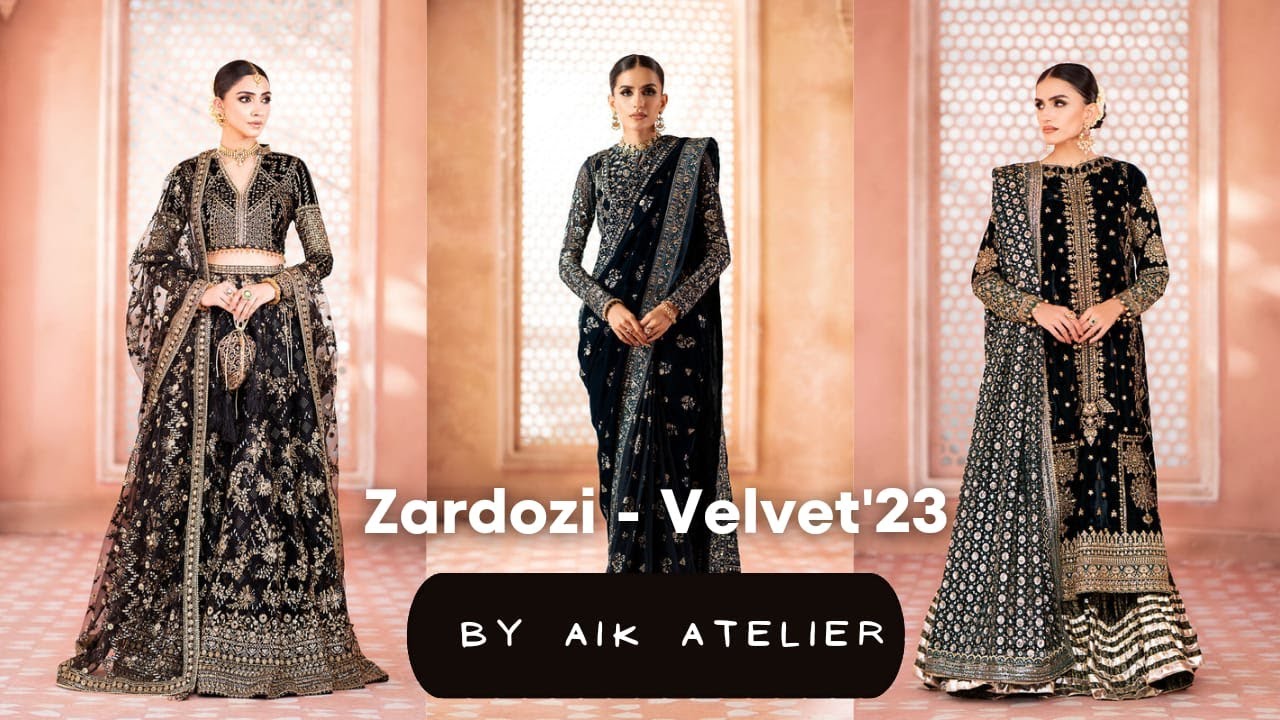 AIK Atelier || Zardozi - Velvet'23 Collection || Luxury Velvet by AIK Atelier