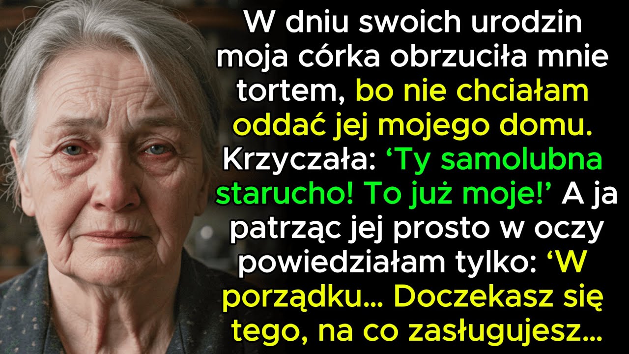 Moja córka rzuciła mi tortem w twarz, bo odmówiłam oddania jej mojego domu… Usł...prawdziwe historie