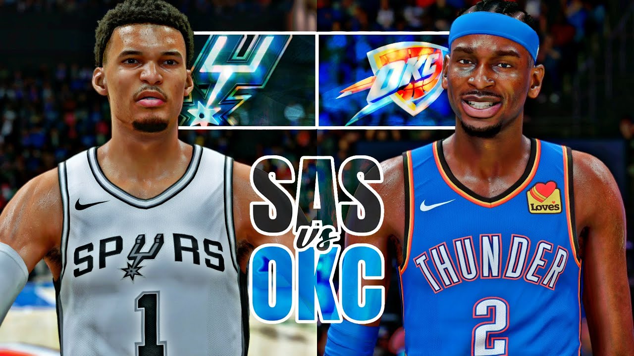NEW LOOK SPURS vs THUNDER | NBA 2K25 (PS5 PRO) [4K60]