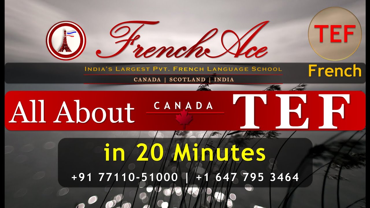 All about TEF Canada. How to pass TEF in 6 Months. Increase CRS Score for Canadian Immigration.