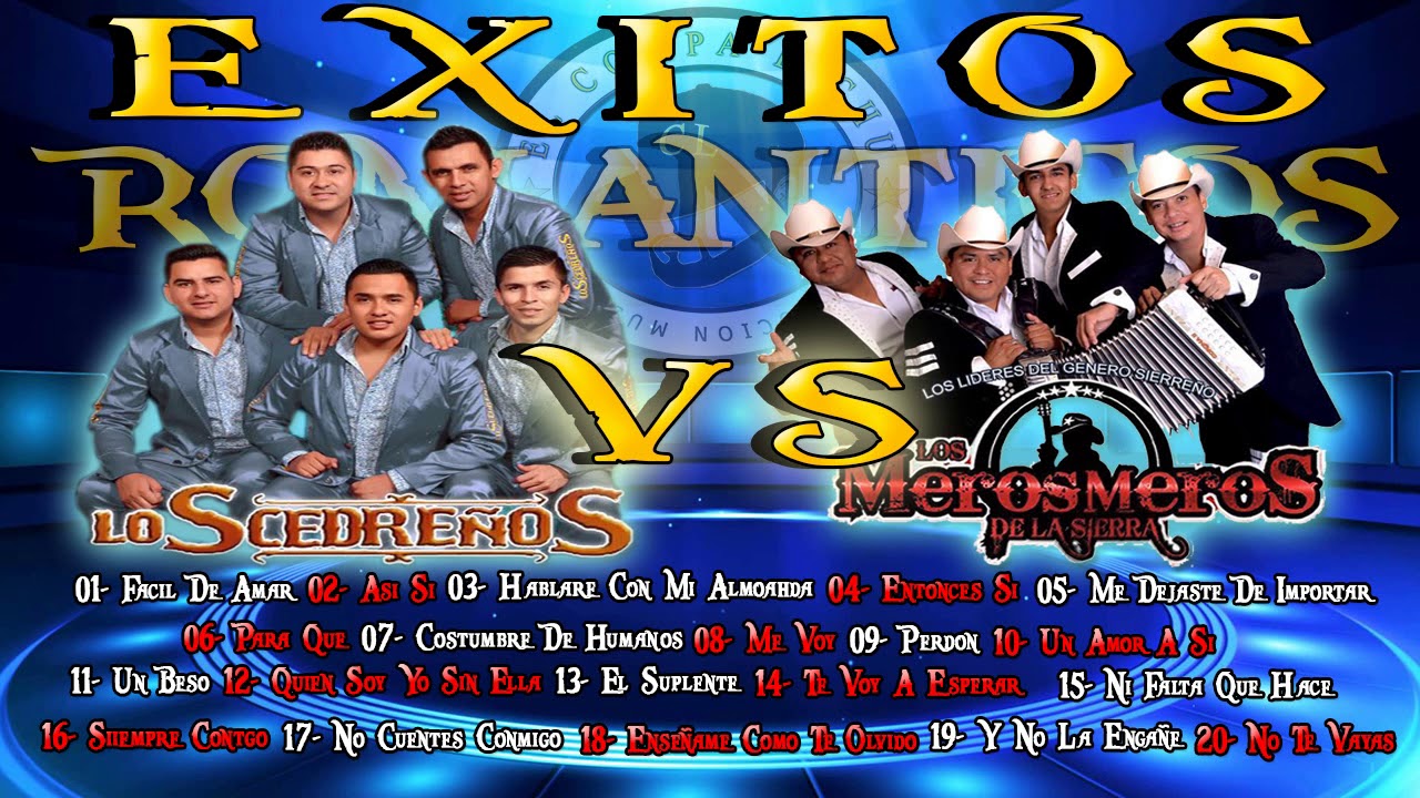 Los Cedreños Vs Los Meros Meros De La Sierra - Puras Romanticas 2018 (DISCO COMPLETO)