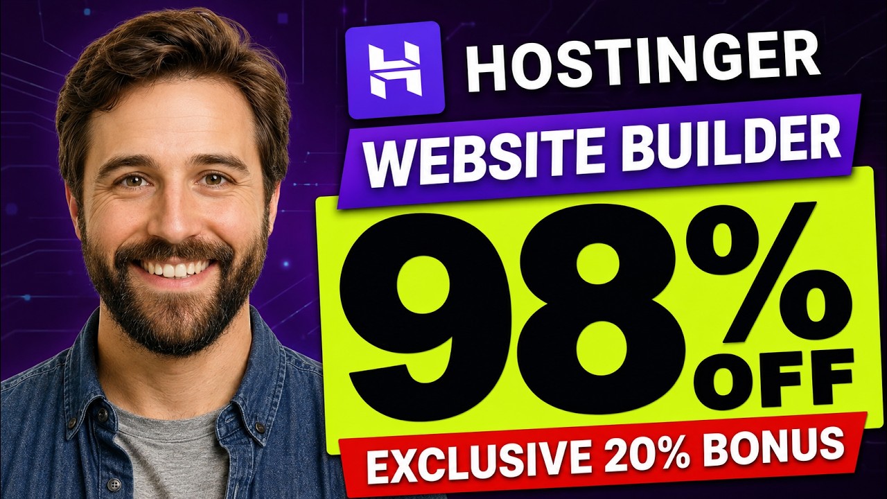 Обзор конструктора сайтов Hostinger 2026 | Эксклюзивная дополнительная скидка 20% | ИИ-конструкто...