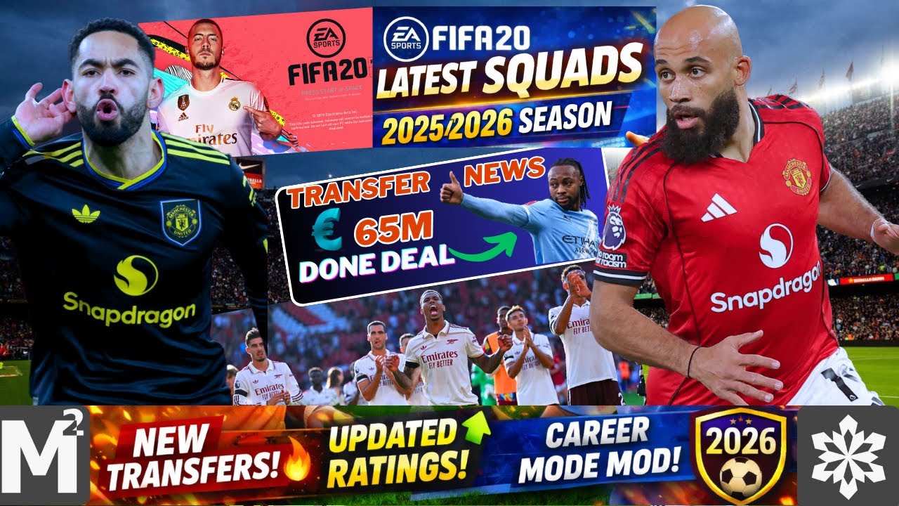 FIFA 20 Latest Squads Update Season 2025/2026 | Latest Transfers & Ratings Mod V1