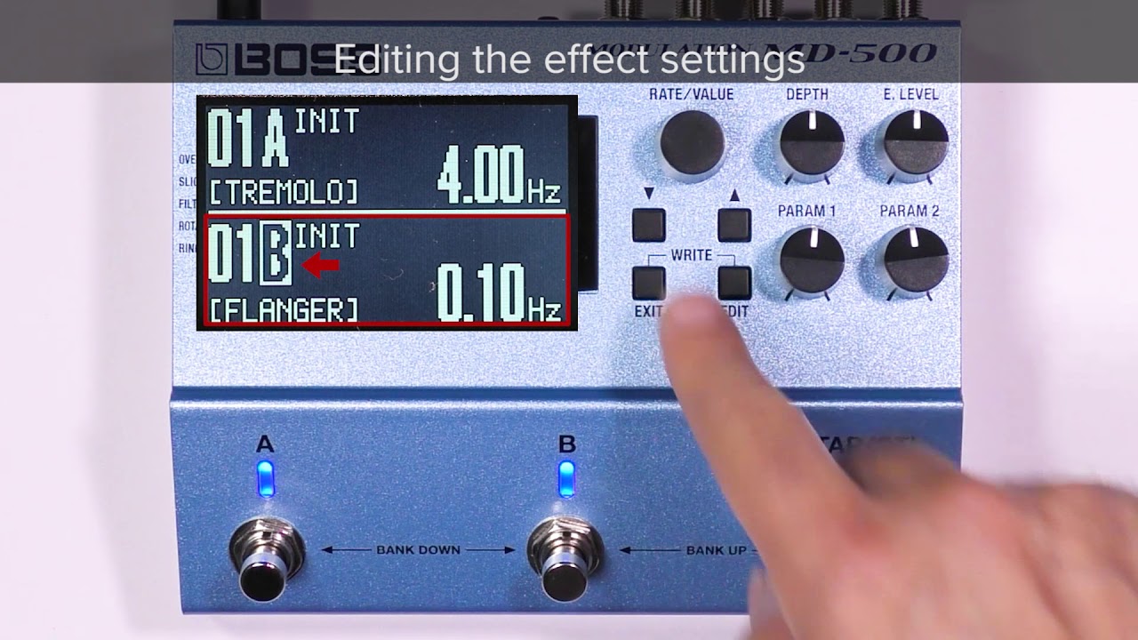 Tips for MD-500 (3): Using two effects simultaneously ~ A/B SIMUL