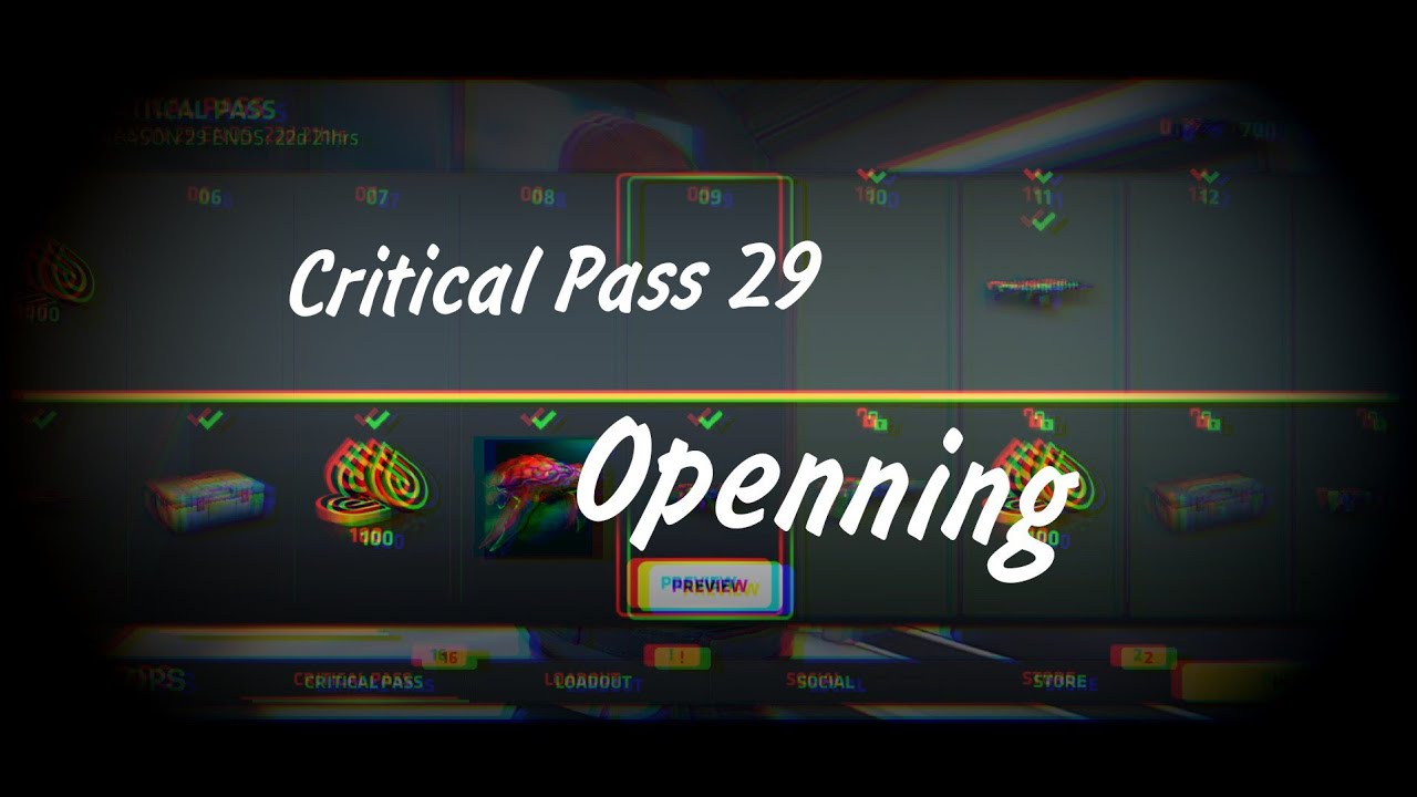 Critical Pass Season 29 Opening