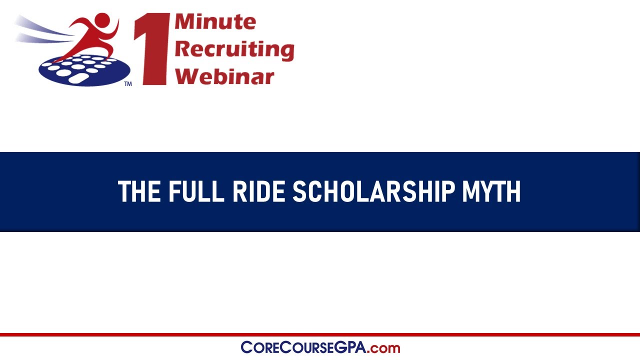 The Full Ride Scholarship Myth