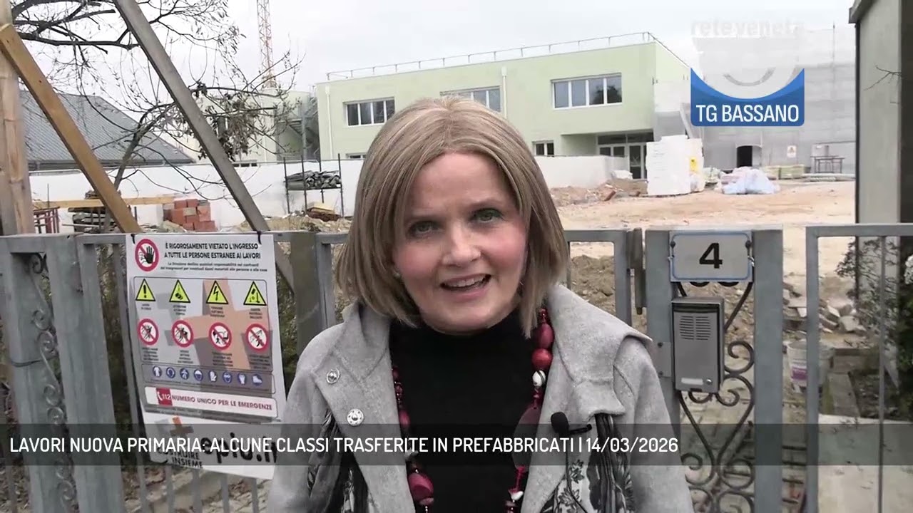 LAVORI NUOVA PRIMARIA: ALCUNE CLASSI TRASFERITE IN PREFABBRICATI | 14/03/2026