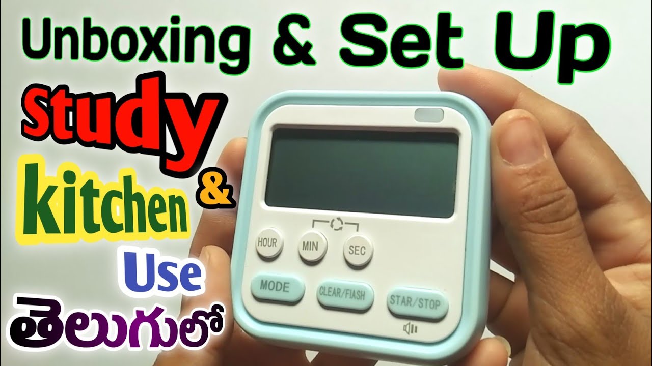 Digital clock unboxing and setup in telugu || timer || Alarm || how to use digital alarm 2025