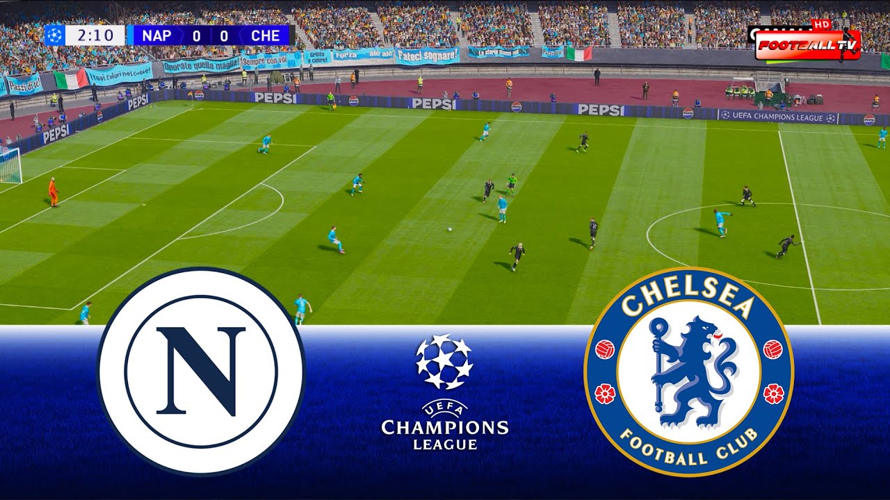 Napoli vs Chelsea - UEFA Champions League 2025/26 | Full Match All Goals | Pes 21 Gameplay
