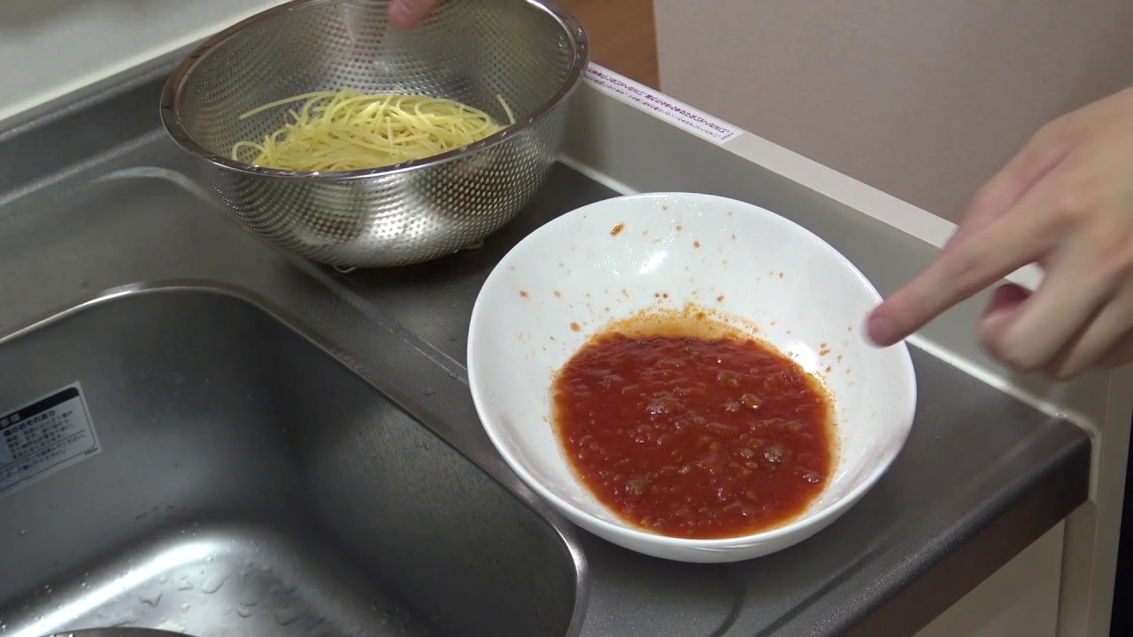 【人類初】ミートソースパスタ作ってみた
