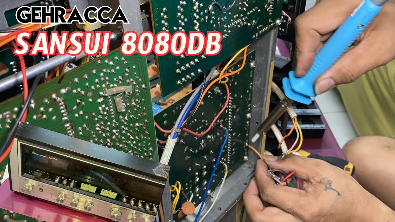 Sansui 8080DB vintage amplifier repair #doityourself #audio #electronic #gehracca